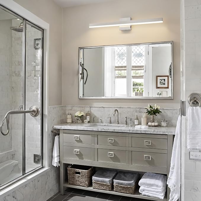 Nickel Bathroom Vanity Light 31.5 inch, 26W Dimmable 5CCT LED Bathroom Light - Image 8