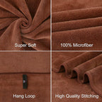 JML Large Bath Towels Set of 2, Fast Drying Microfiber Bathroom Towel - Image 2