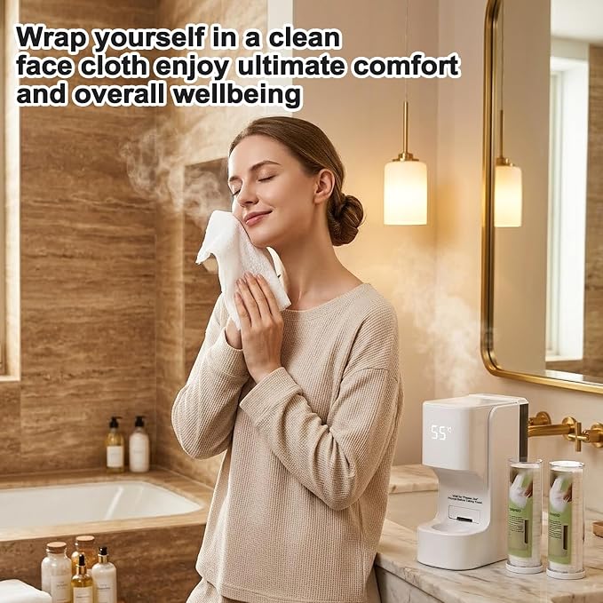 Hot Towel Dispenser, Smart Hot Face Towel Dispenser, 5-Second Rapid Heating - Image 3