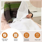 Juexica 1 Pack 70" x 30" Sauna Blanket Insert Towel Cotton Soft Waffle - Image 4