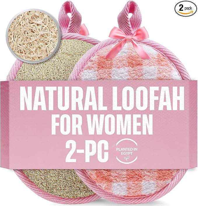 CraftsOfEgypt Egyptian Natural Loofah Body Scrubber Pads by CraftsOfEgypt
