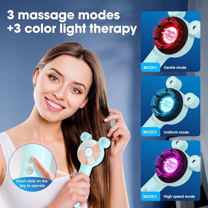 Upgraded 4 in 1 Scalp Massager Hair Growth, Electric Scalp Massager, Hair Oil - Image 3