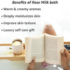 Calming Rose Coconut Milk Bath Soak Moisturize Soften Skin Honey Jasmine - Image 2