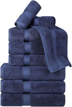 Superior Egyptian Cotton Pile 9 Piece Towel Set, Includes 3 Bath, 3 Hand - Image 2