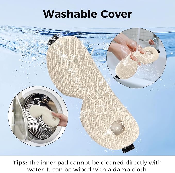 Heated Eye Mask for Dry Eyes, Cordless Warm Eye Compress - Image 7