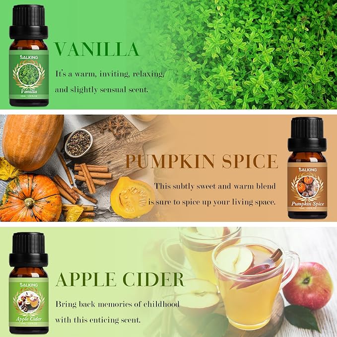 SALKING Autumn Fragrance Oils, Premium Fall Essential Oils - Image 3