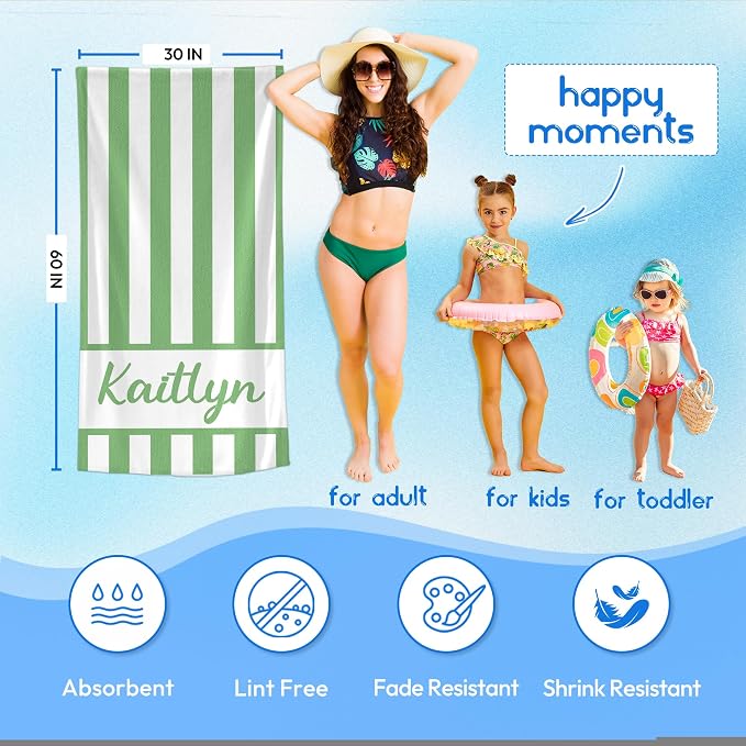 JML Personalized Beach Towel - Image 3