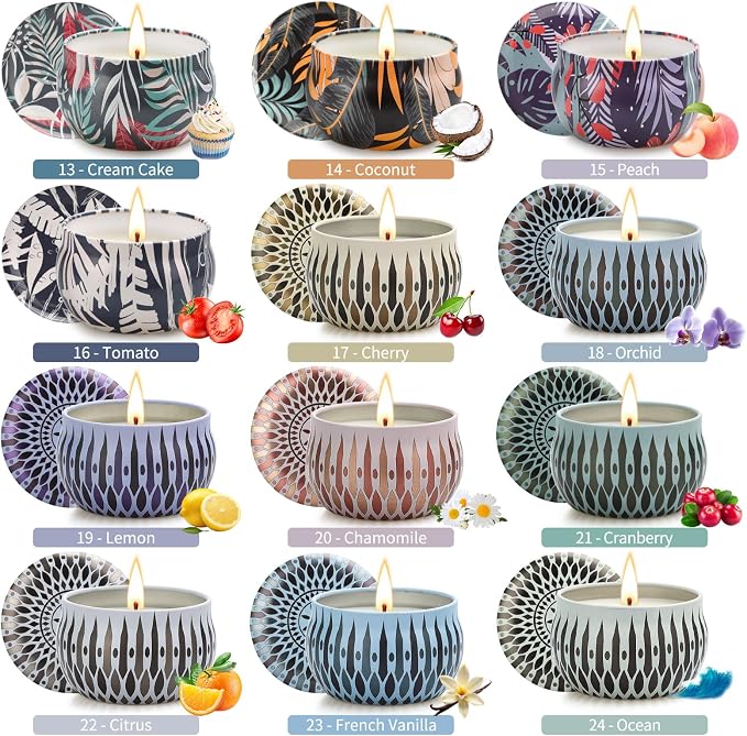 Scented Candles Gifts Set, 24 Pack Candles - Image 3