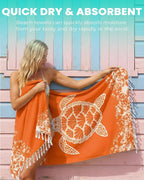 Antfuny 2 Pack Turkish Beach Towel Quick Dry Absorbent Lightweight Thin - Image 2