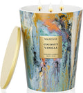 M&SENSE Large 3-Wick Coconut Vanilla Scented Soy Candle, 35oz 150 Hours by MSENSE