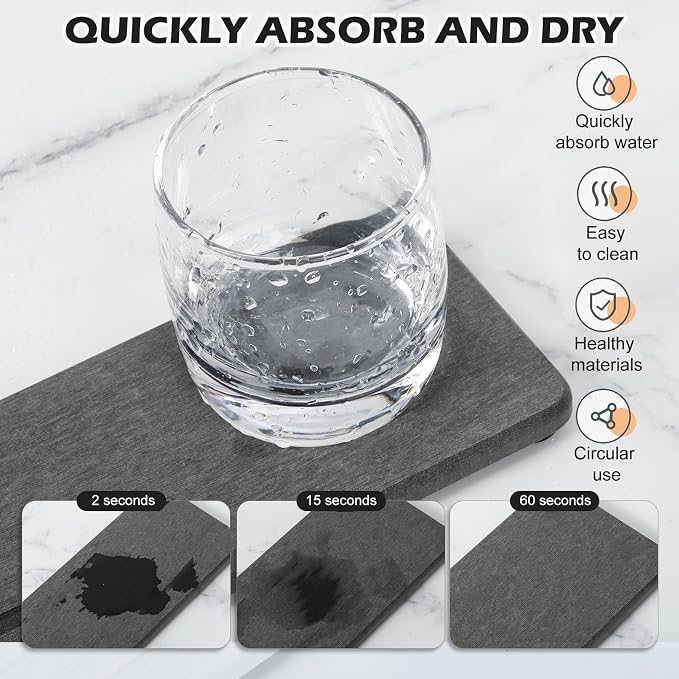 4PCS Water Absorbing Stone Tray - Image 2