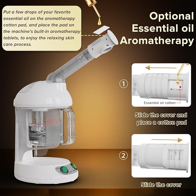 Easy to Clean Facial Steamer, Portable Nano Ionic Face Steamer - Image 4