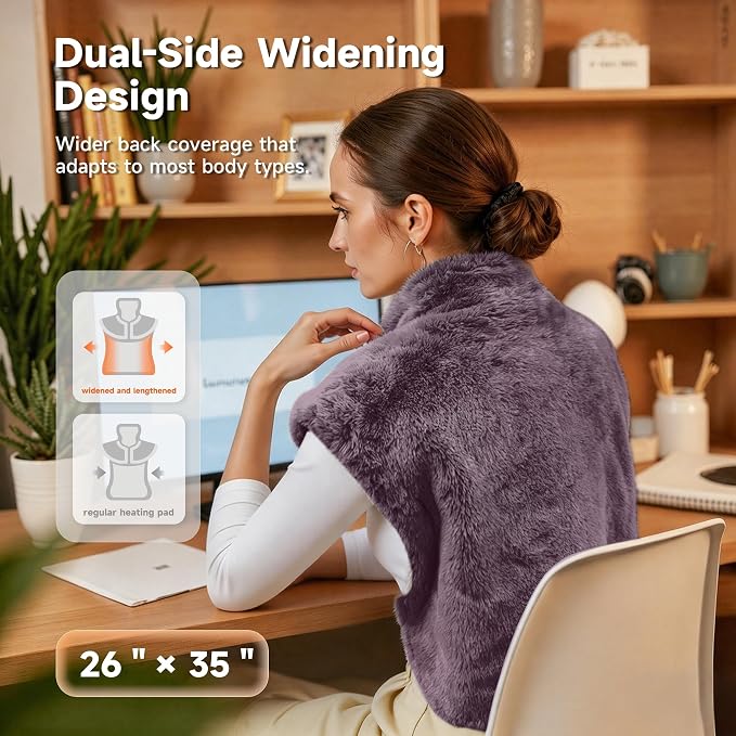 GOTCOZY Wareable Heating Pad for Back Pain Relief, Machine Washable, Gifts for - Image 2