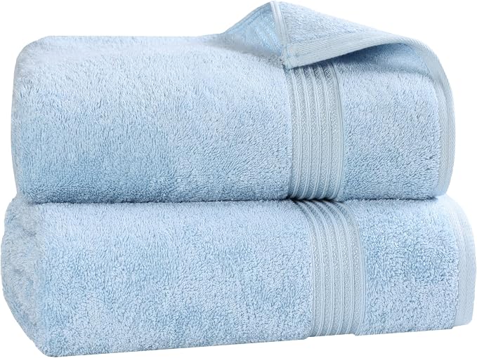 Superior Egyptian Cotton 2-Piece Bath Sheet Towel Set, Oversized Body Towels by SUPERIOR
