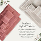 NY Loft 100% Cotton Bath Towel 4 Pack | Super Soft & Absorbent Quick-Dry Bath - Image 5