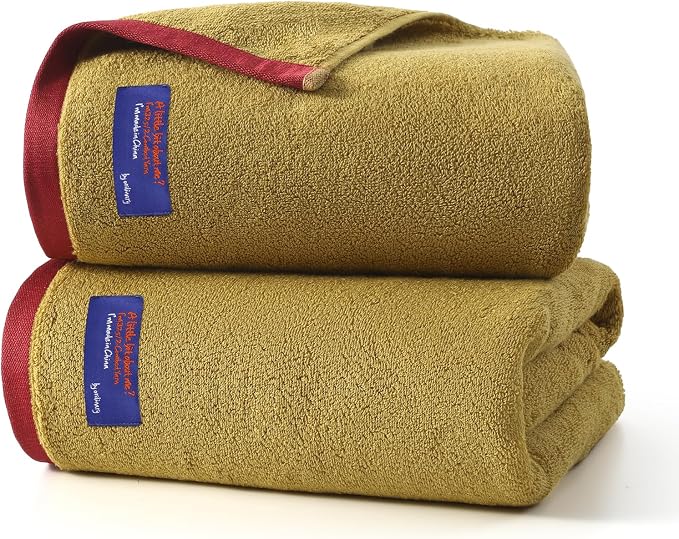 REDKISS 100% Cotton 2 Pack Luxury Bath Towels 27 x 54 Inches, Oversized Bath by REDKISSOnline