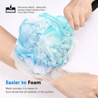 Loofah on a Stick PE Soft Mesh Luffa - Image 5