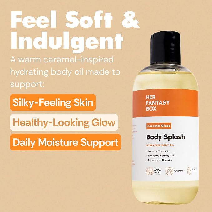Her Fantasy Box | Body Splash Caramel Glaze Fragrance Oil – Warm Caramel & - Image 2