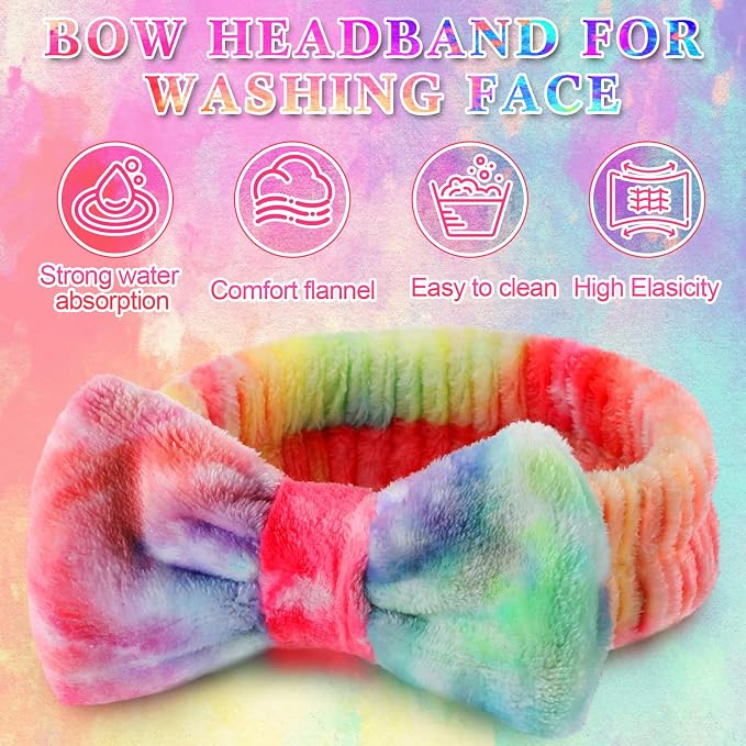 50 Pcs Pink Spa Headband Bulk Spa Sleepover Party Supplies - Image 2