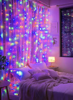 Brightown 300 LED Fairy Curtain Lights, Curtain String Lights, USB Plug in 8 - Image 4
