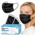 NNPCBT Black Individually Wrapped Masks 50pcs, Disposable Face Masks by NNPCBT