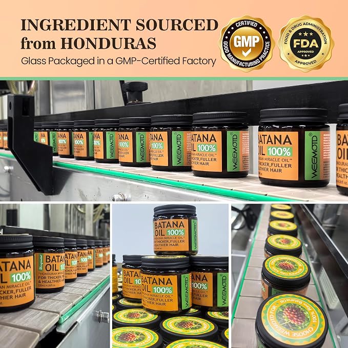 Batana Oil for Hair Growth Dr Sebi, 100% Raw Organic Batana Hair Mask from - Image 7