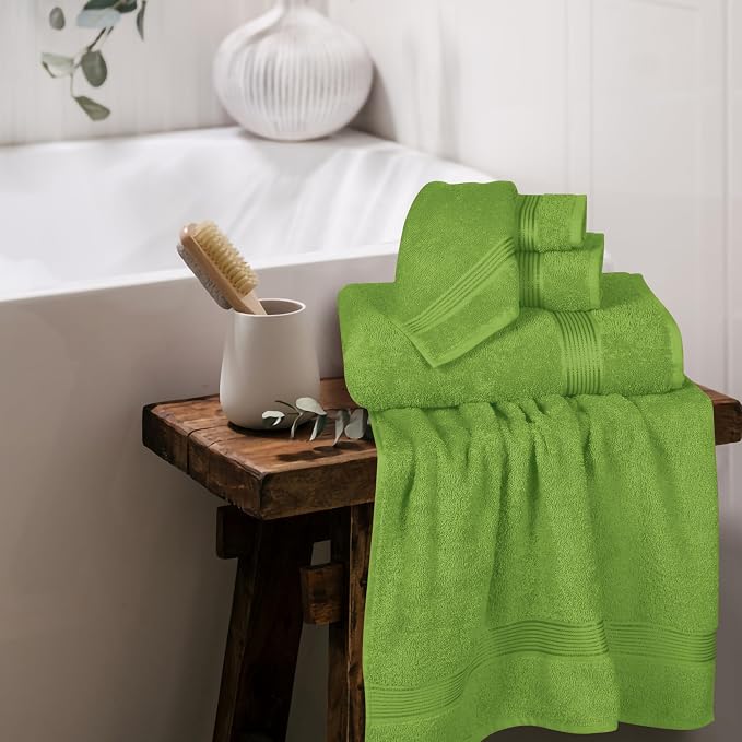 Elvana Home Ultra Soft 6 Pack Cotton Towel Set, Contains 2 Bath Towels 28x55 - Image 4