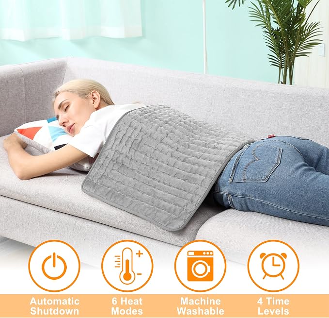 33"x17" Electric Heating pad for Back Neck Shoulder Knee Arms Legs- Electric - Image 3