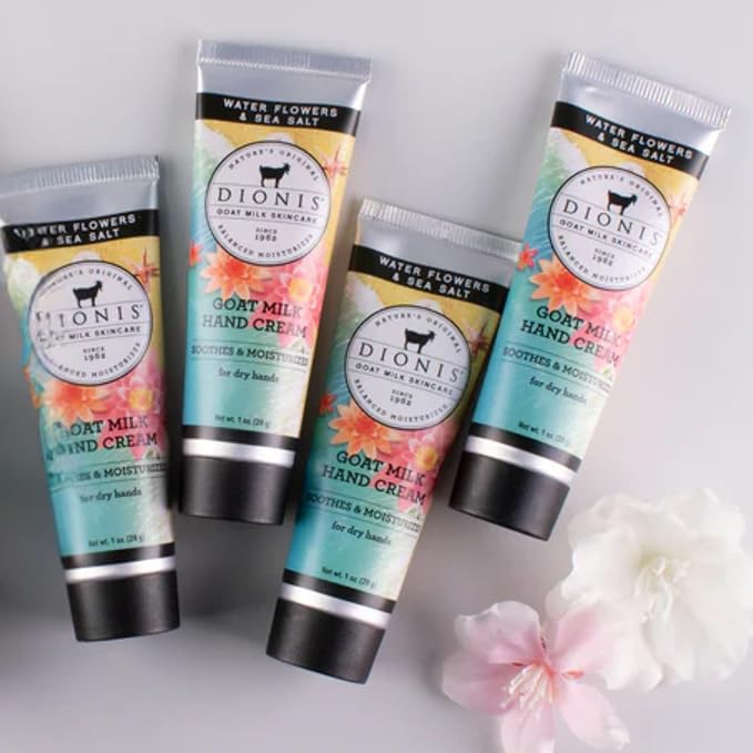 Dionis Goat Milk Hand Cream Water Flowers & Sea Salt 1 oz - Image 4