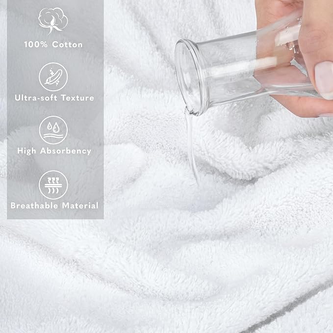 American Soft Linen 100% Cotton 600 GSM Turkish 40x80 Oversized Bath Towel Sheet - Image 4