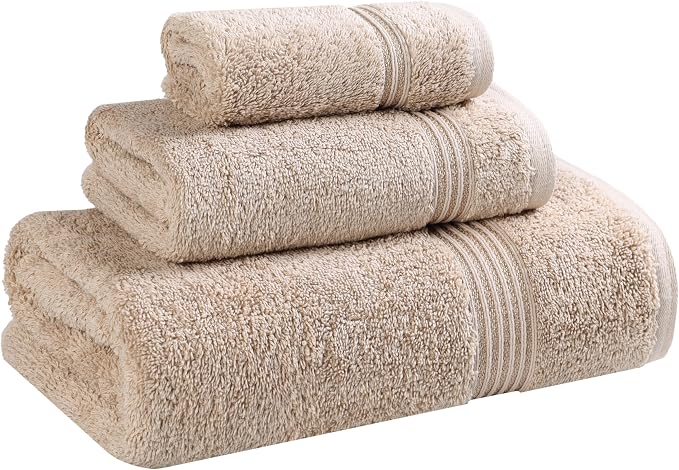 Superior Egyptian Cotton 3-Piece Towel Set, Basic Towels by SUPERIOR