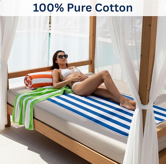 BolBom*S Beach Towels 6 Pack Large 30x60-100% Cotton Beach & Pool Towels Bulk - Image 5