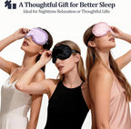 Silk Sleep Mask for Women, 100% Mulberry Silk Eye Mask, All-Silk Filled - Image 7