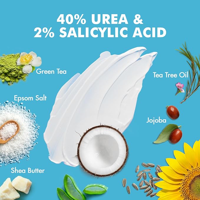 Ebanel Urea Cream 40% plus Salicylic Acid 2%, Foot Cream - Image 2