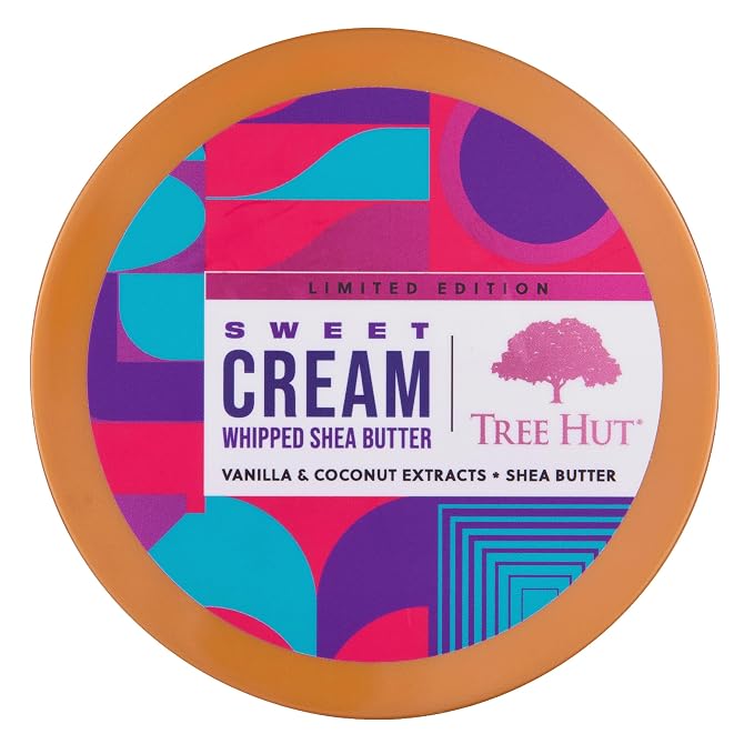 Tree Hut Sweet Cream Whipped Shea Body Butter | Long-lasting Hydration Leaves - Image 2