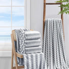Bath Towel Set Gray 4Pack-35x70 Towel, 600GSM Ultra Soft Microfibers Bathroom - Image 5