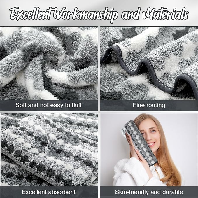 SmoothNovelty 16 Pack Microfiber Bath Towels Bulk 27'' x 60'' Oversized Size - Image 3