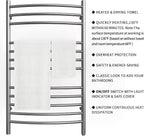 HEATGENE Towel Warmer Gun Grey, Electric Hot Towel Rails, Wall-Mounted Large 12 - Image 3