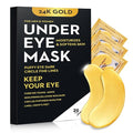 40 Pcs/20 Pairs 24K Gold Eye Mask Collagen Under Eye Mask Patches by Bukamkom