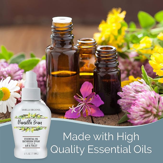 SMELLS BEGONE 4 oz Essential Oil Bathroom Spray - Image 3