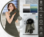 8 Piece Bathroom Towel Set Brown |2 Oversized Large Bath Towels Sheet, 2 Hand - Image 5