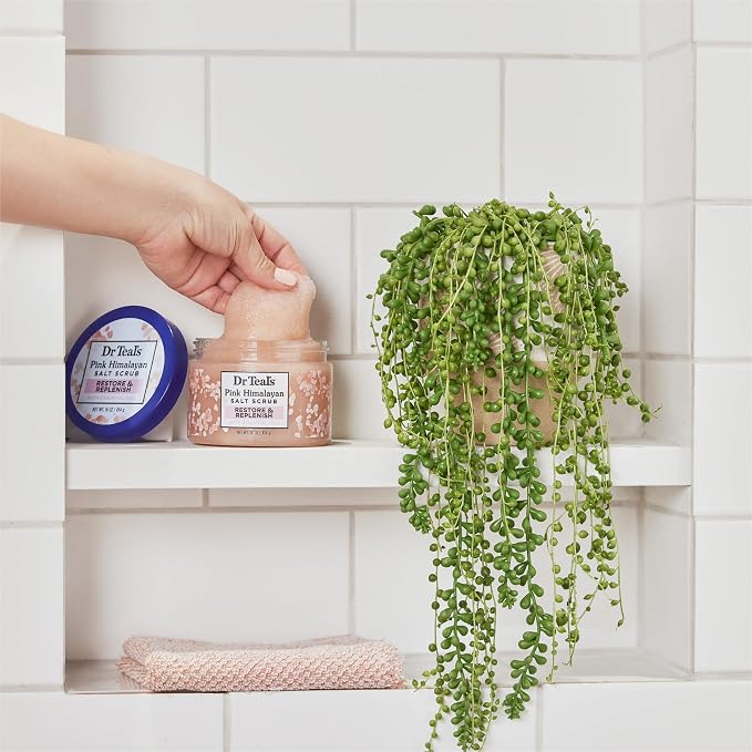Dr Teal's Pink Himalayan Salt Body Scrub, Restore & Replenish - Image 5