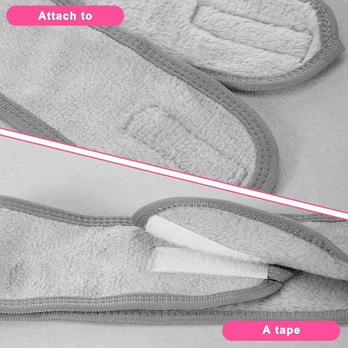 3Pcs Facial Spa Headband, Adjustable Face Wash Headscarf - Image 7