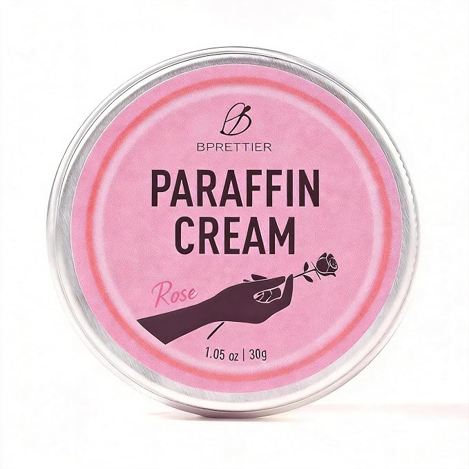 Cold Paraffin Wax Cream for Hands and Feet, Shea Butter Cuticle Balm, Rose by BPrettier