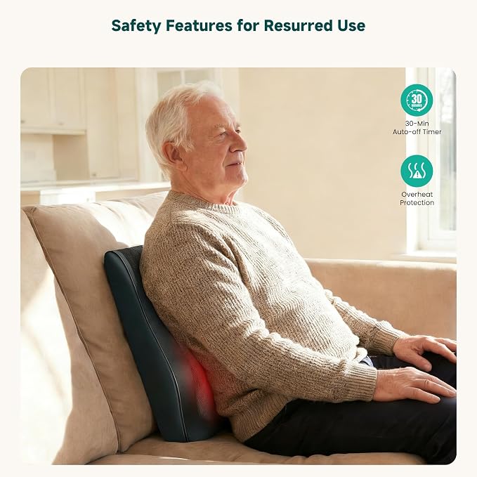 Snailax Shiatsu Back Massager for Back Pain Deep Tissue, Lower Back Neck - Image 8