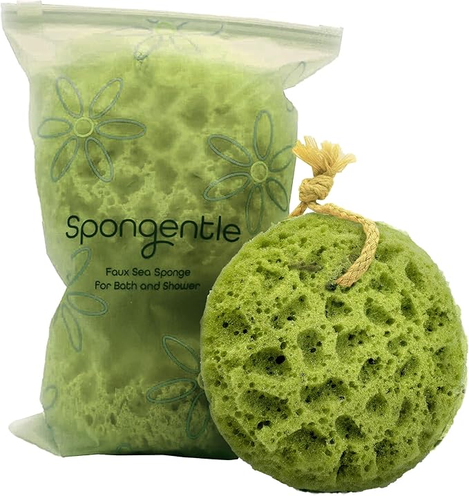 Spongentle Loofah Sponge for Shower and Bathing, Bath Sponge by SunliteSports