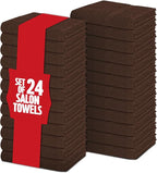 Pearl Linens Pack of 24 100% Cotton Hand Towels, Salon Towels - Image 5