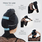 FORMUL-A Microfiber Hair Towel Wrap – Anti Frizz Towel - Image 3