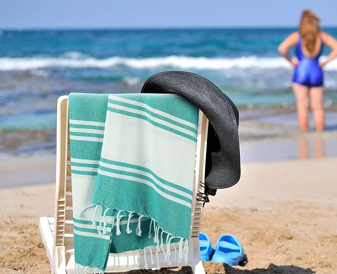 Goroly Home Cotton Beach Towel, Thin Camping Towel, Sand Free Beach Towel - Image 6