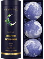Sleep Well Bubble Bath Bombs Melatonin Infused Lavender Chamomile Essential by NewMiuz